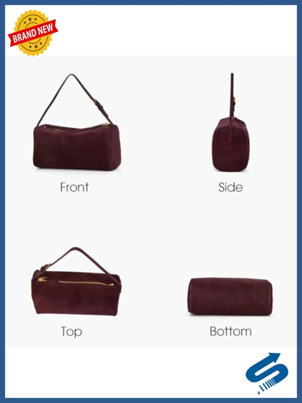 Suede Leather Hobo Crossbody Bag for Women with Adjustable Strap